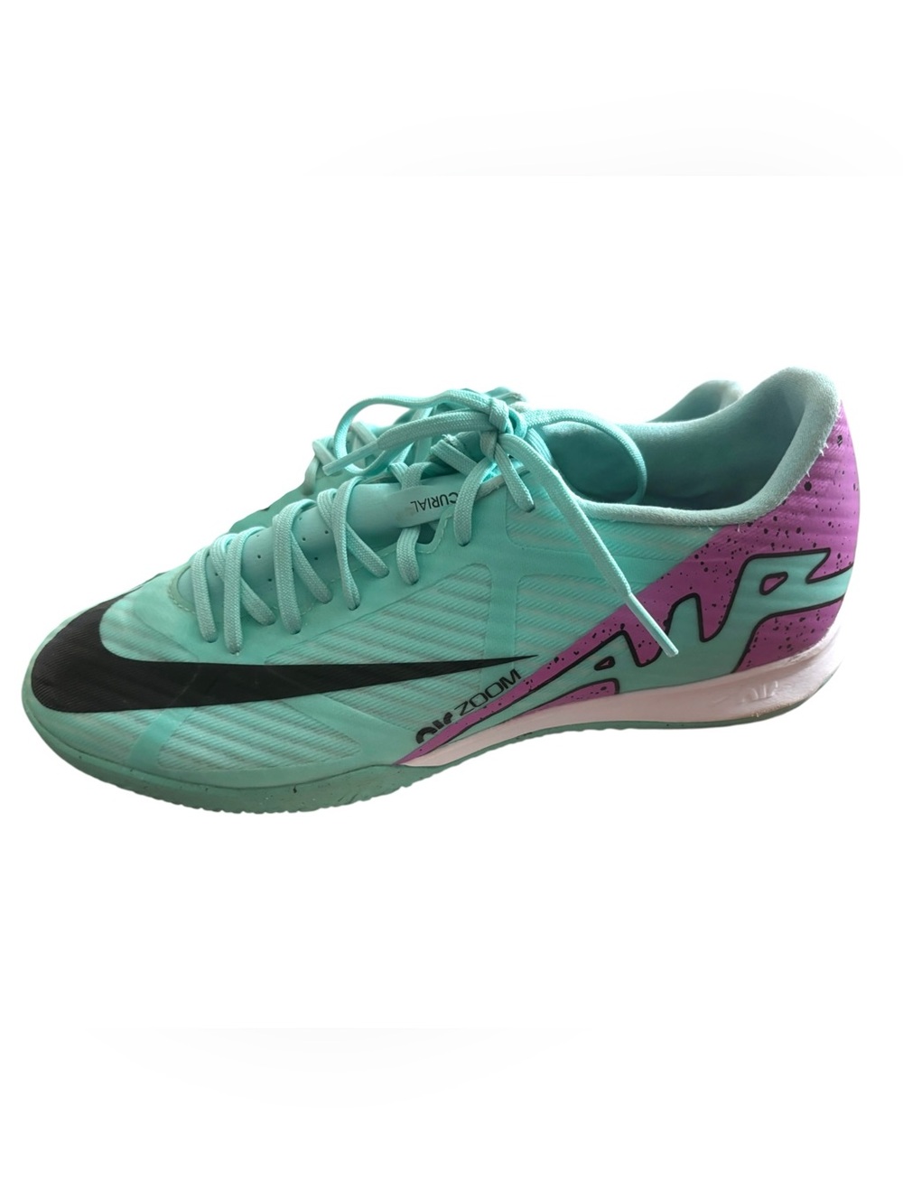 Nike Zoom Mercurial Vapor 15 Academy IC indoor soccer shoes| Hyper turquoise